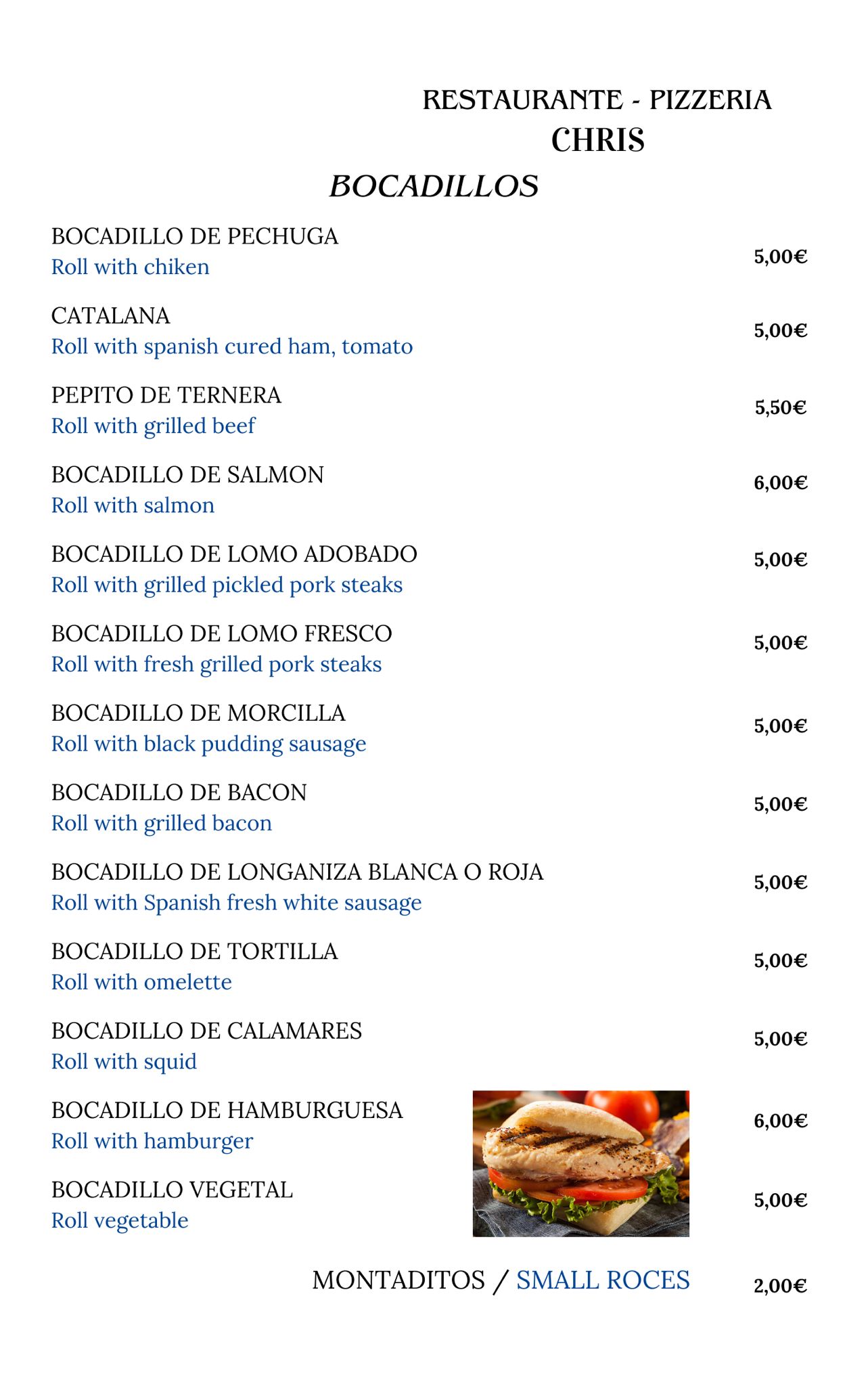 Bocadillos